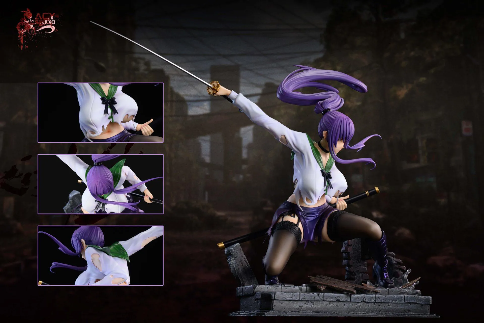 1:4 Busujima Saeko Figure Statue