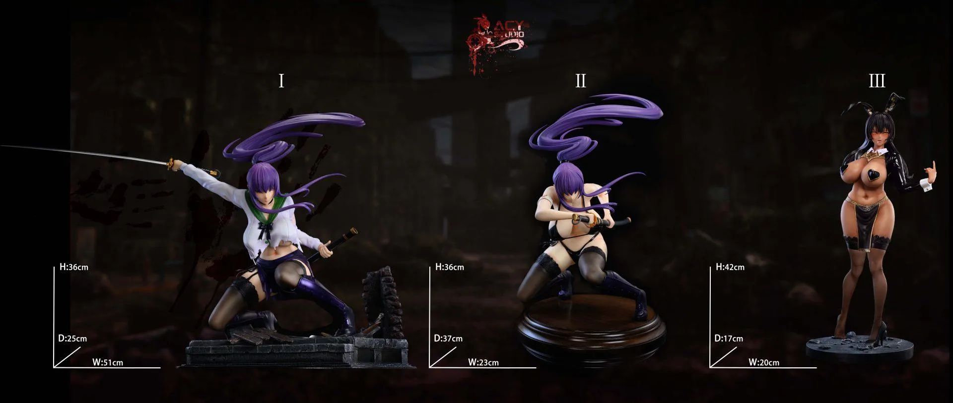 1:4 Busujima Saeko Figure Statue