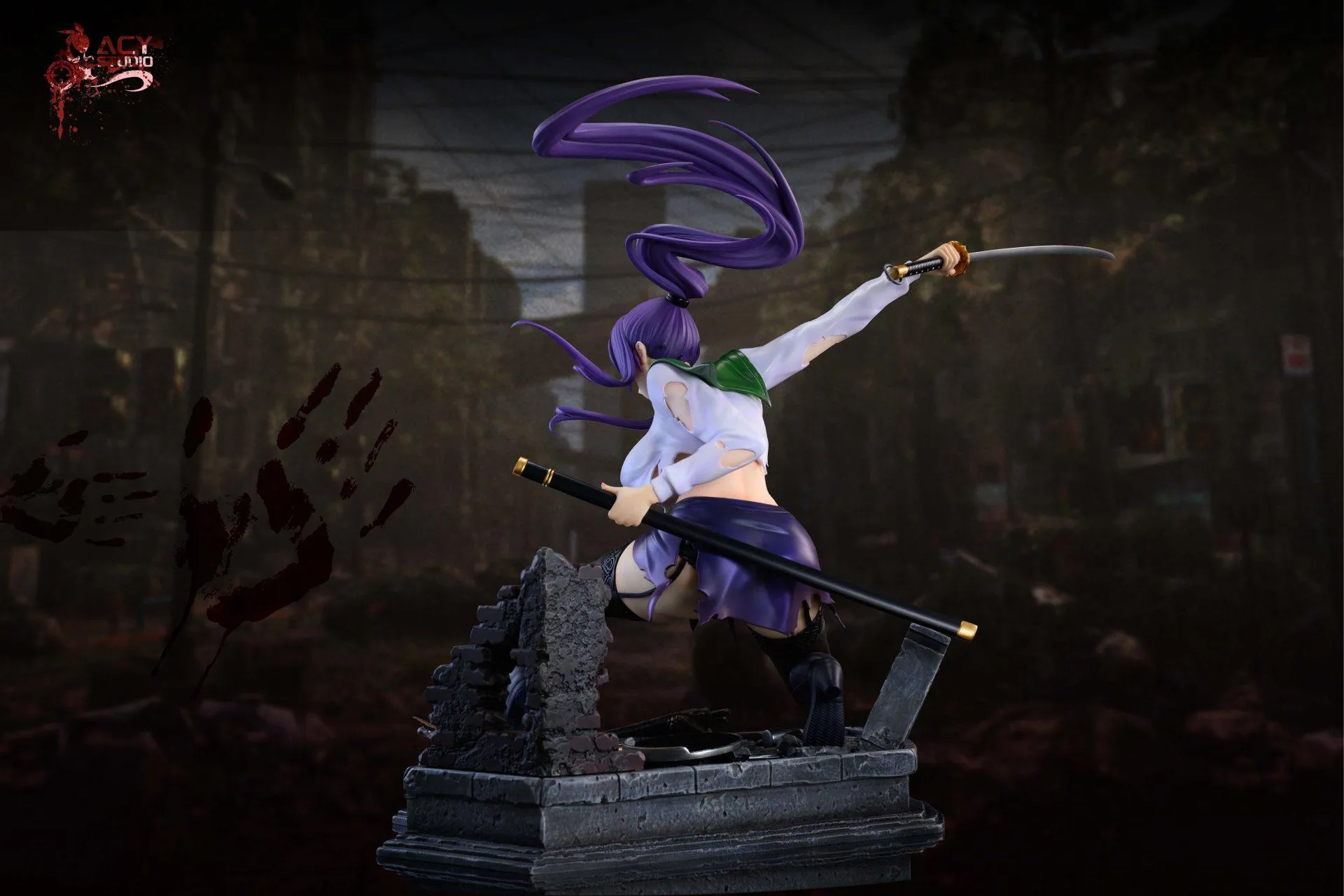 1:4 Busujima Saeko Figure Statue