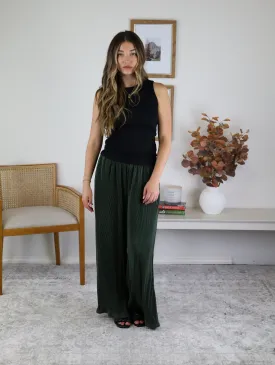 Bistro Crinkled Wide Leg Pant