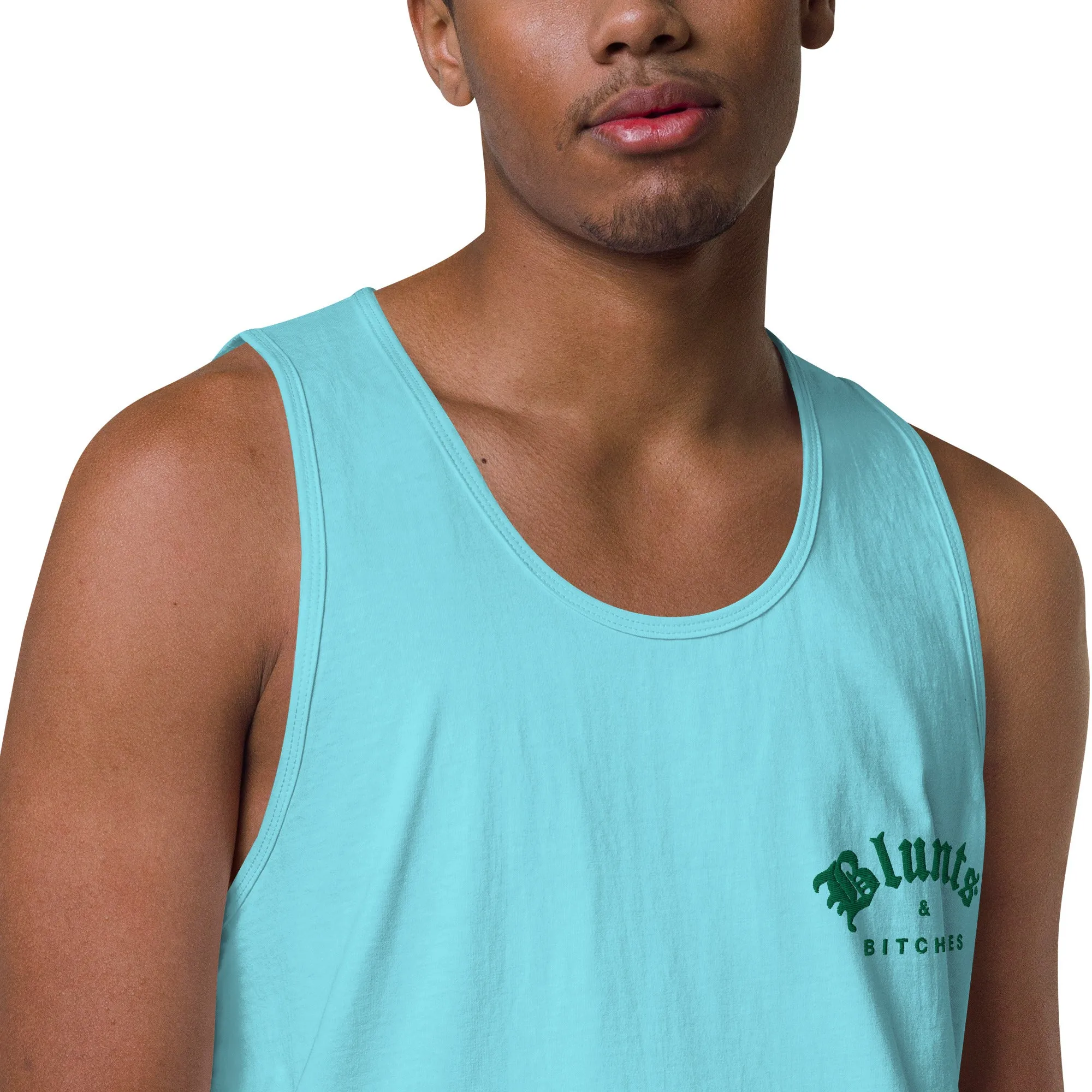 BLUNTS & BITCHES EMBROIDERY TANK