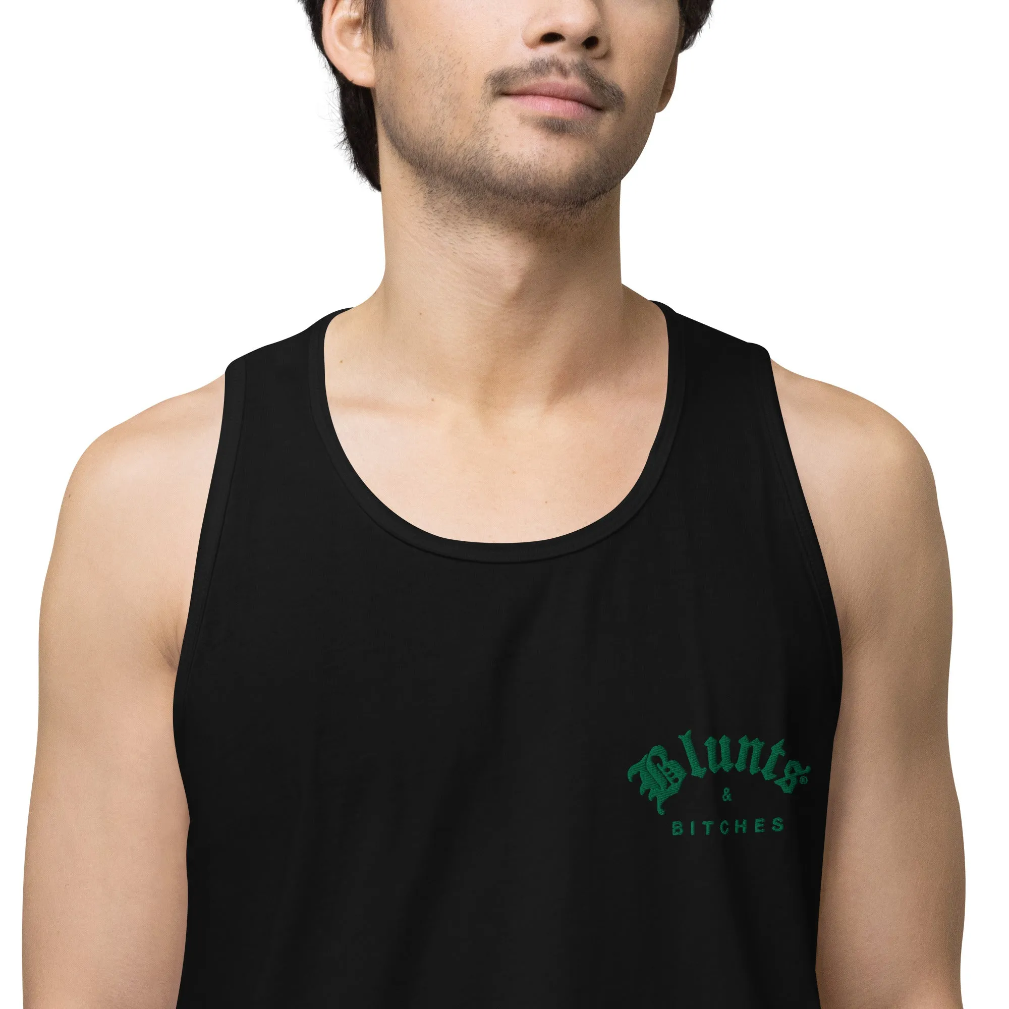 BLUNTS & BITCHES EMBROIDERY TANK