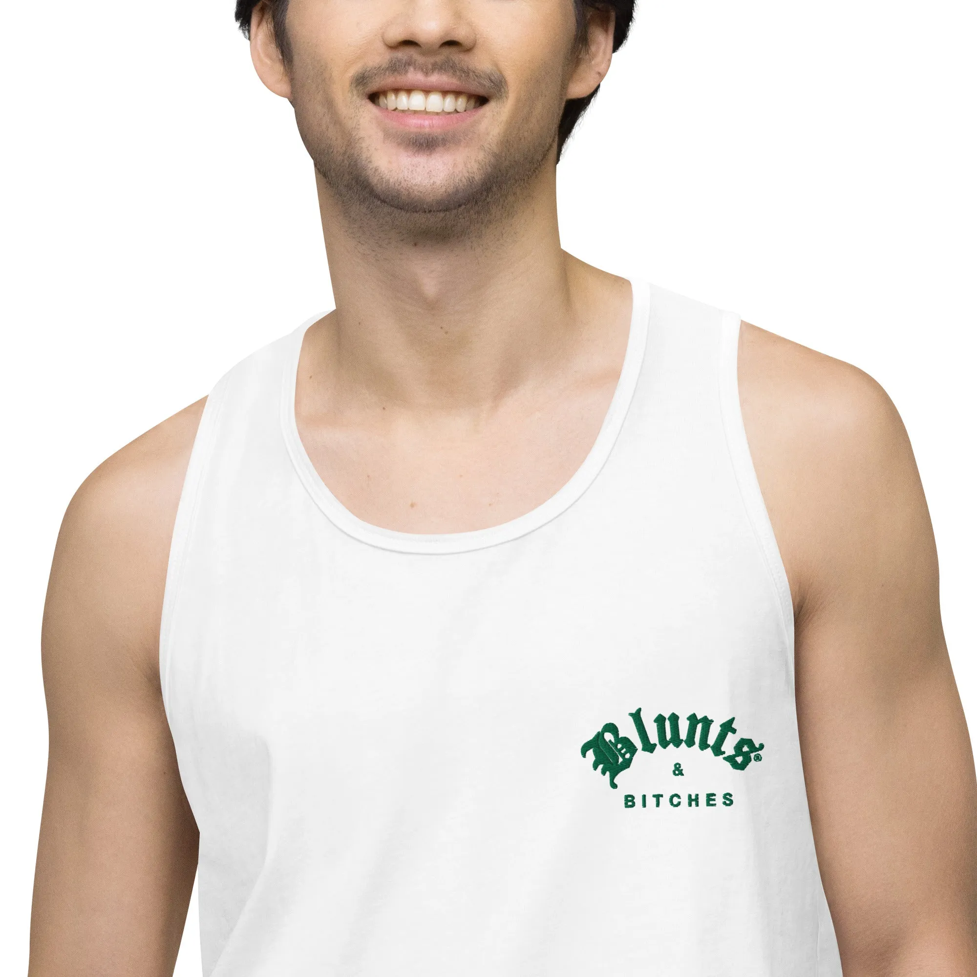 BLUNTS & BITCHES EMBROIDERY TANK
