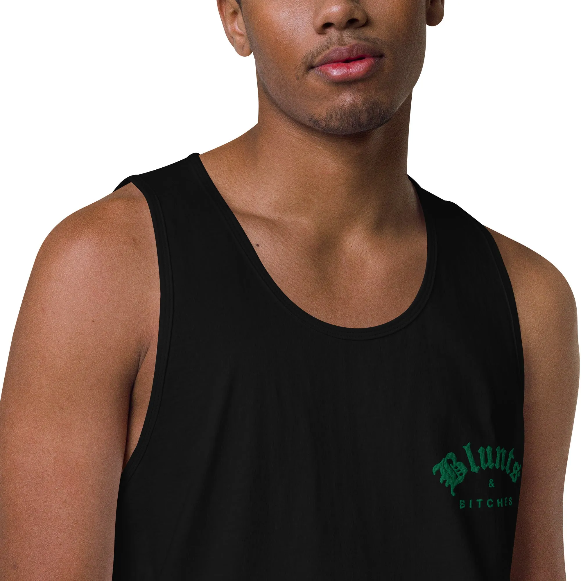 BLUNTS & BITCHES EMBROIDERY TANK