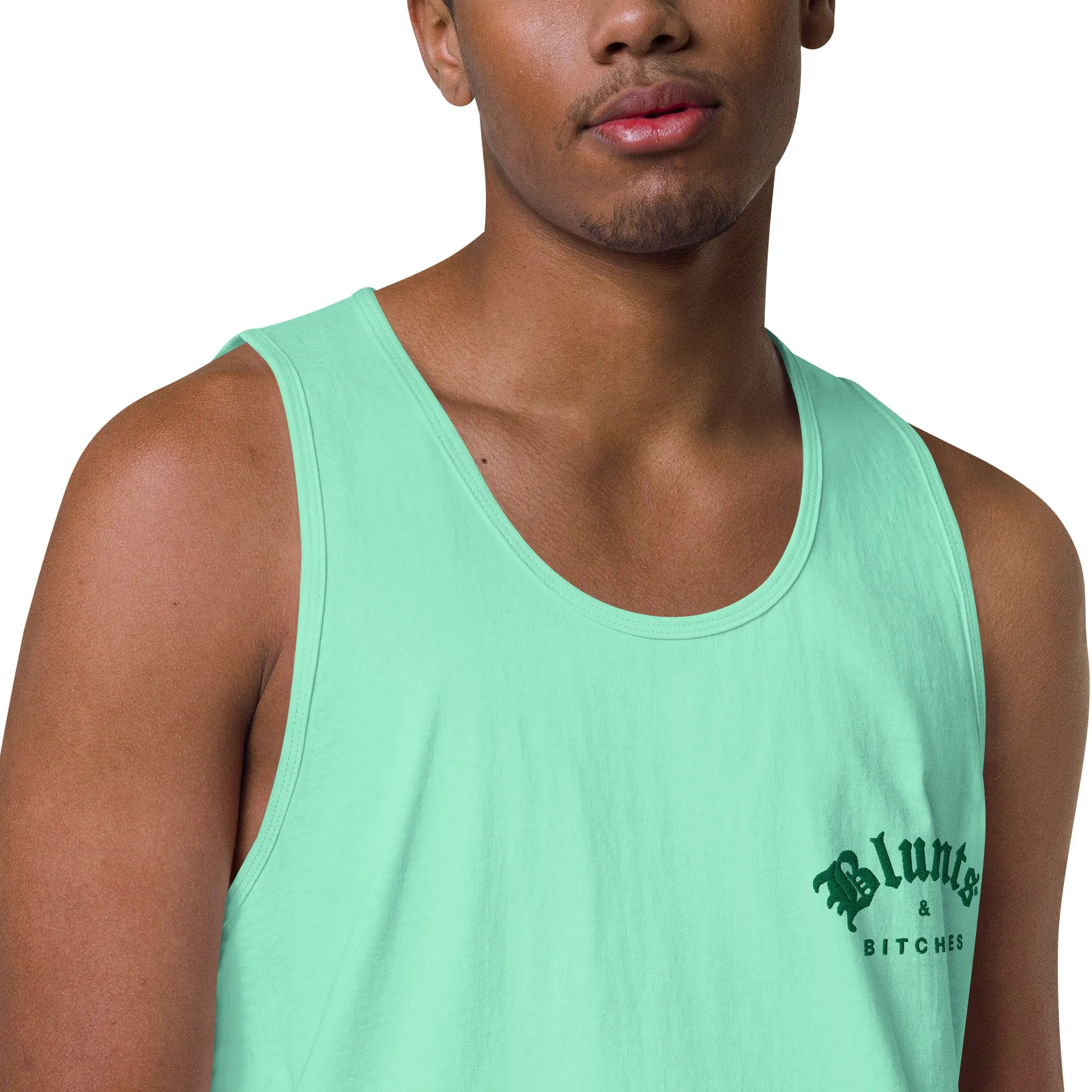 BLUNTS & BITCHES EMBROIDERY TANK