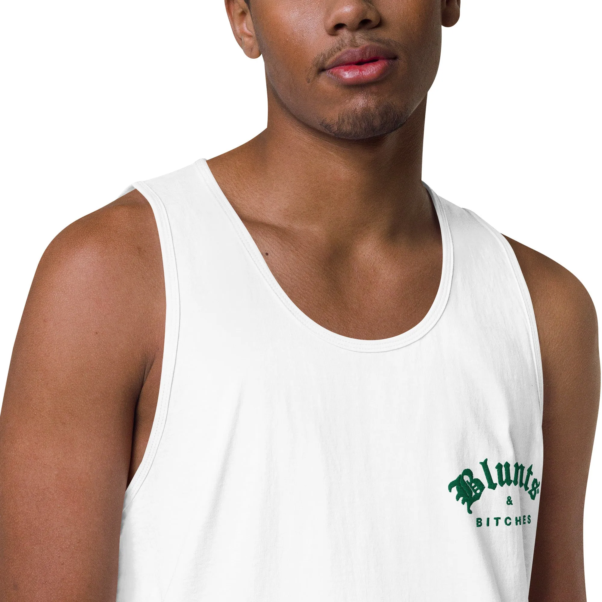 BLUNTS & BITCHES EMBROIDERY TANK