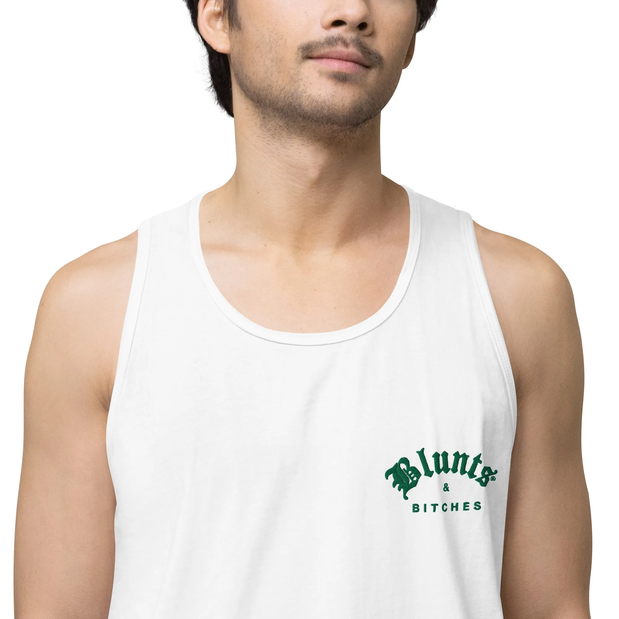 BLUNTS & BITCHES EMBROIDERY TANK