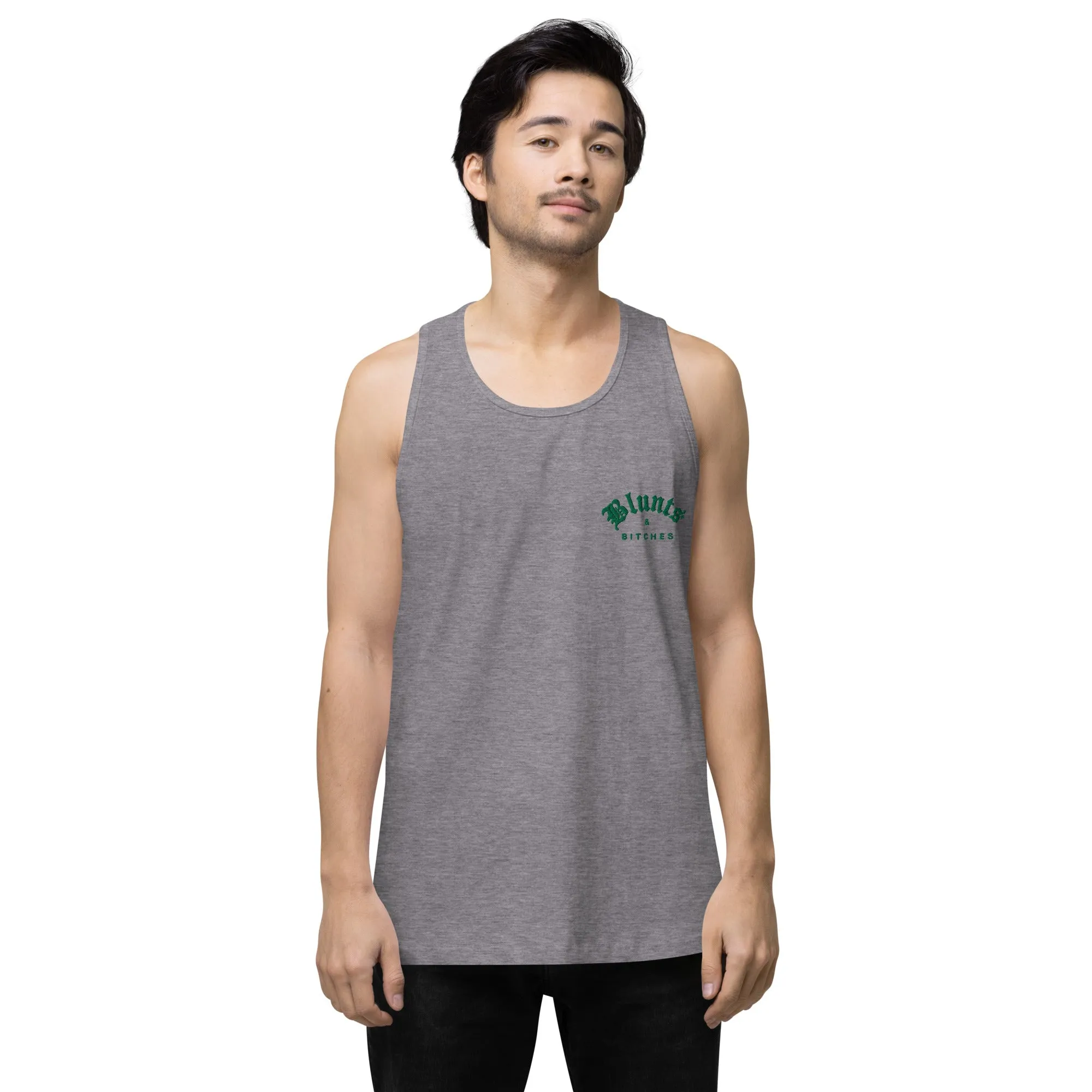 BLUNTS & BITCHES EMBROIDERY TANK
