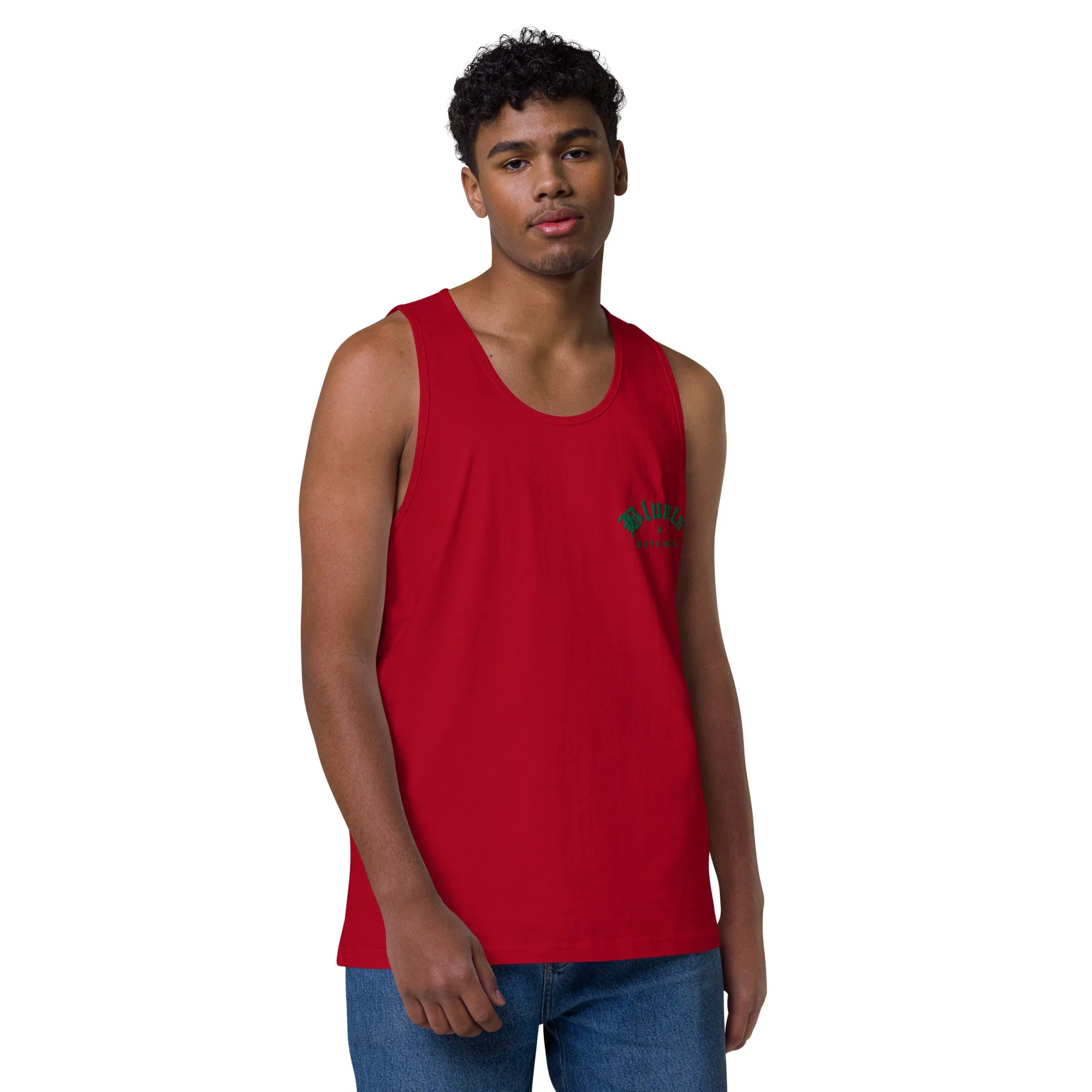 BLUNTS & BITCHES EMBROIDERY TANK