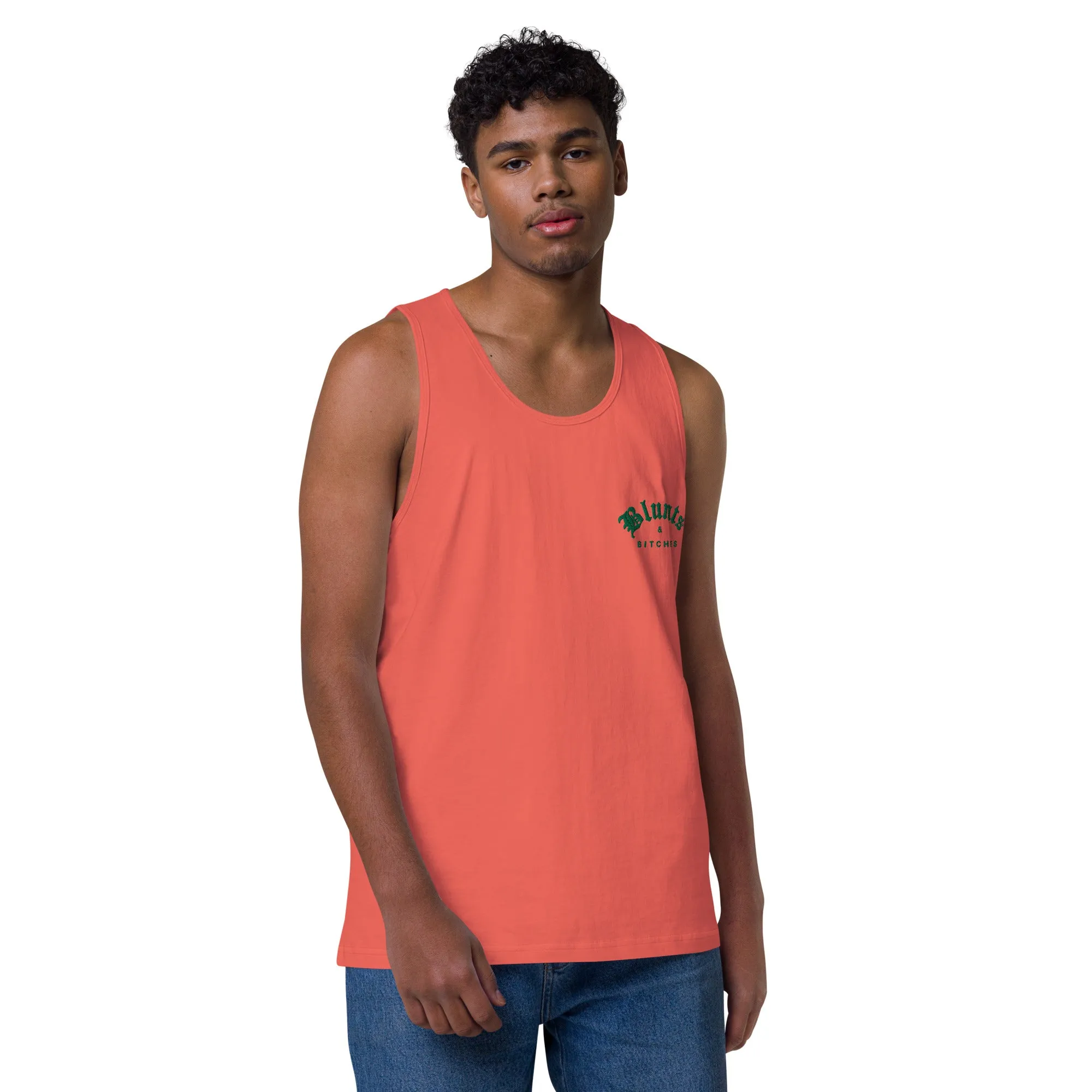BLUNTS & BITCHES EMBROIDERY TANK