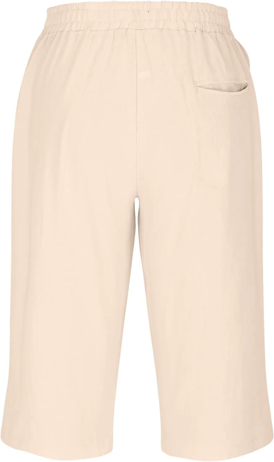 Capri Pants for Women Wide Leg Yoga Cropped Pants Loose Comfy Workout Capris Sweatpants Long Shorts with Pockets