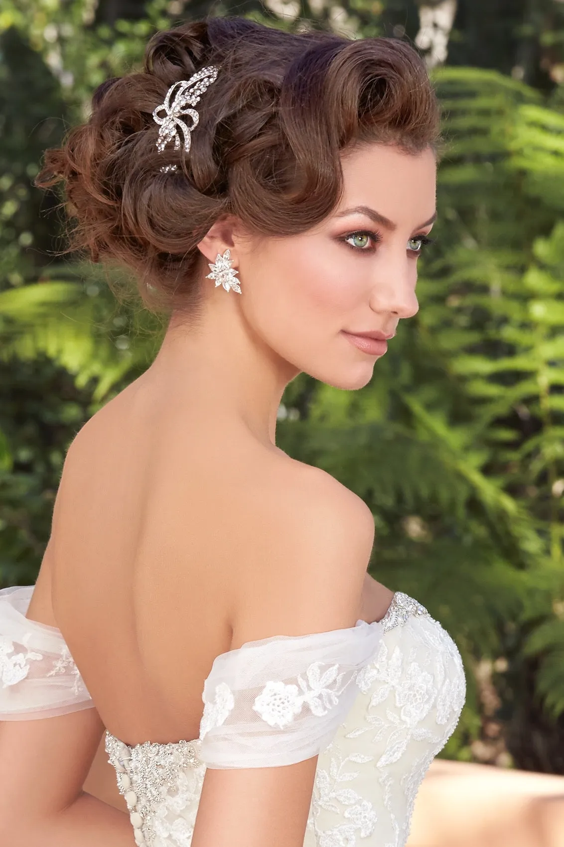 Cassandra Cluster Bridal Earrings