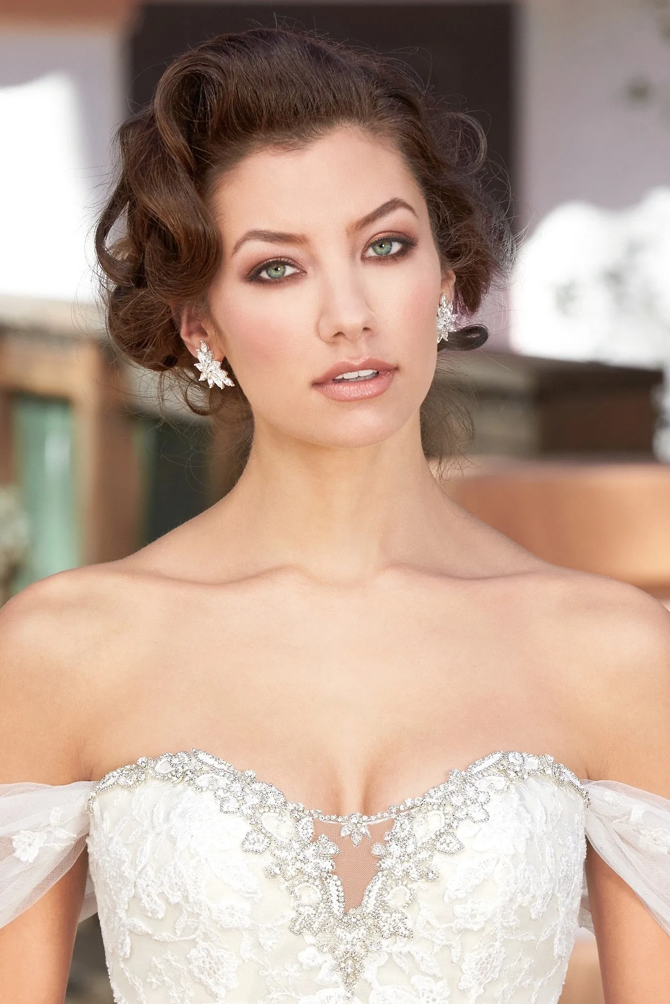Cassandra Cluster Bridal Earrings