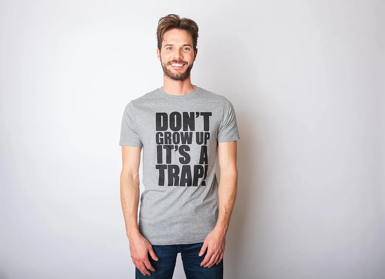 Crazy Dog Mens T Shirts Funny Sarcastic Humor Adult Joke Tees for Guys