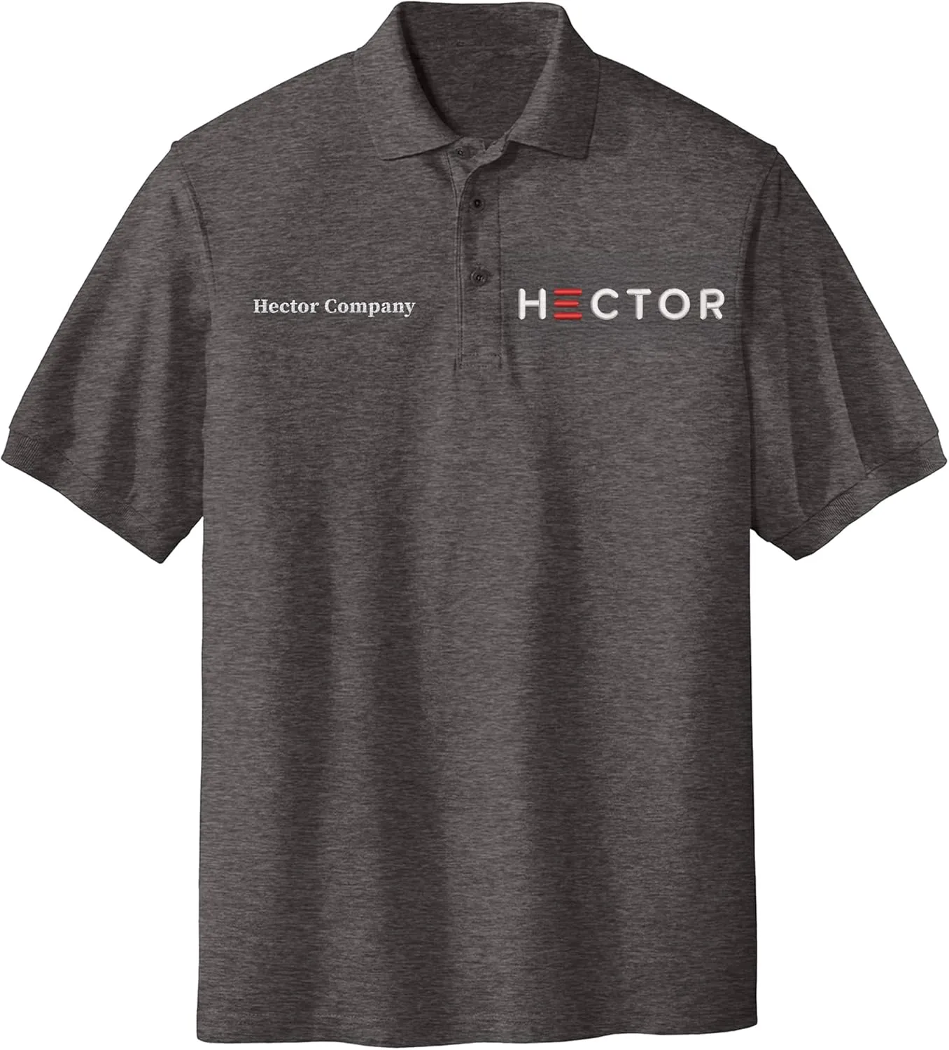 Custom Embroidered Text Polo Shirts for Men Personalized Embroidery Add Your Text Polo Shirt