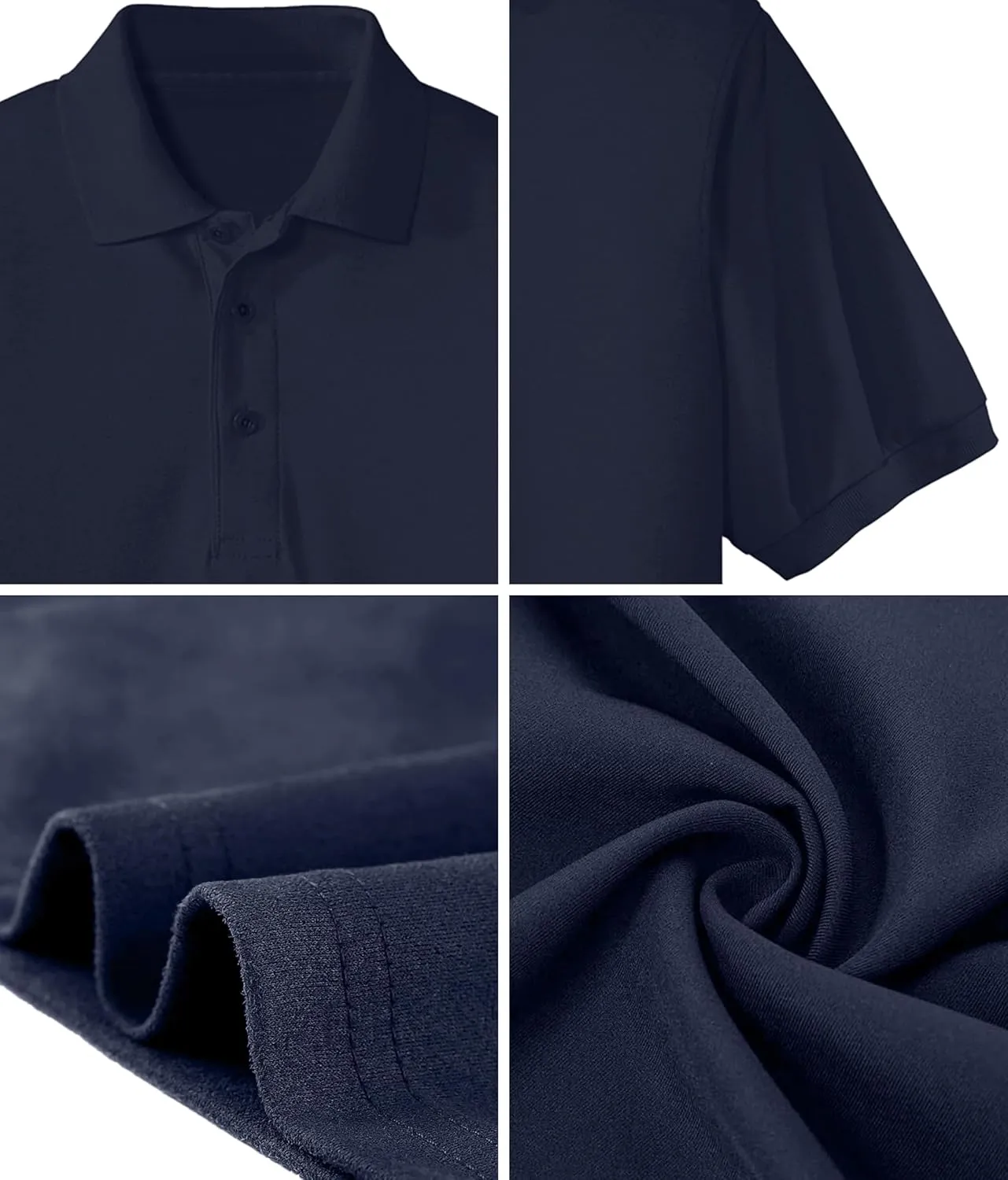 Custom Embroidered Text Polo Shirts for Men Personalized Embroidery Add Your Text Polo Shirt
