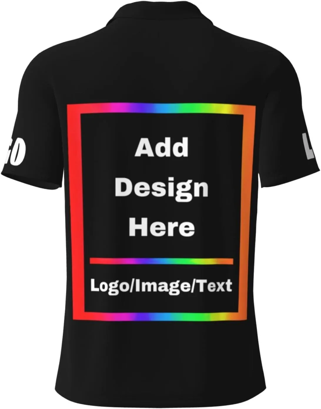 Custom Polo Shirt for Men Women Design Your Own Printed Front Back and Sleeve Personalized with Logo & Text