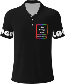 Custom Polo Shirt for Men Women Design Your Own Printed Front Back and Sleeve Personalized with Logo & Text