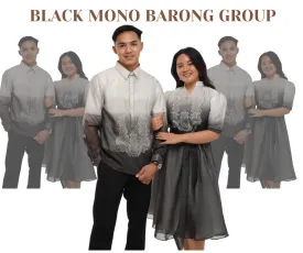 Group Set Black Elegant Philippine Barong Costume - G3