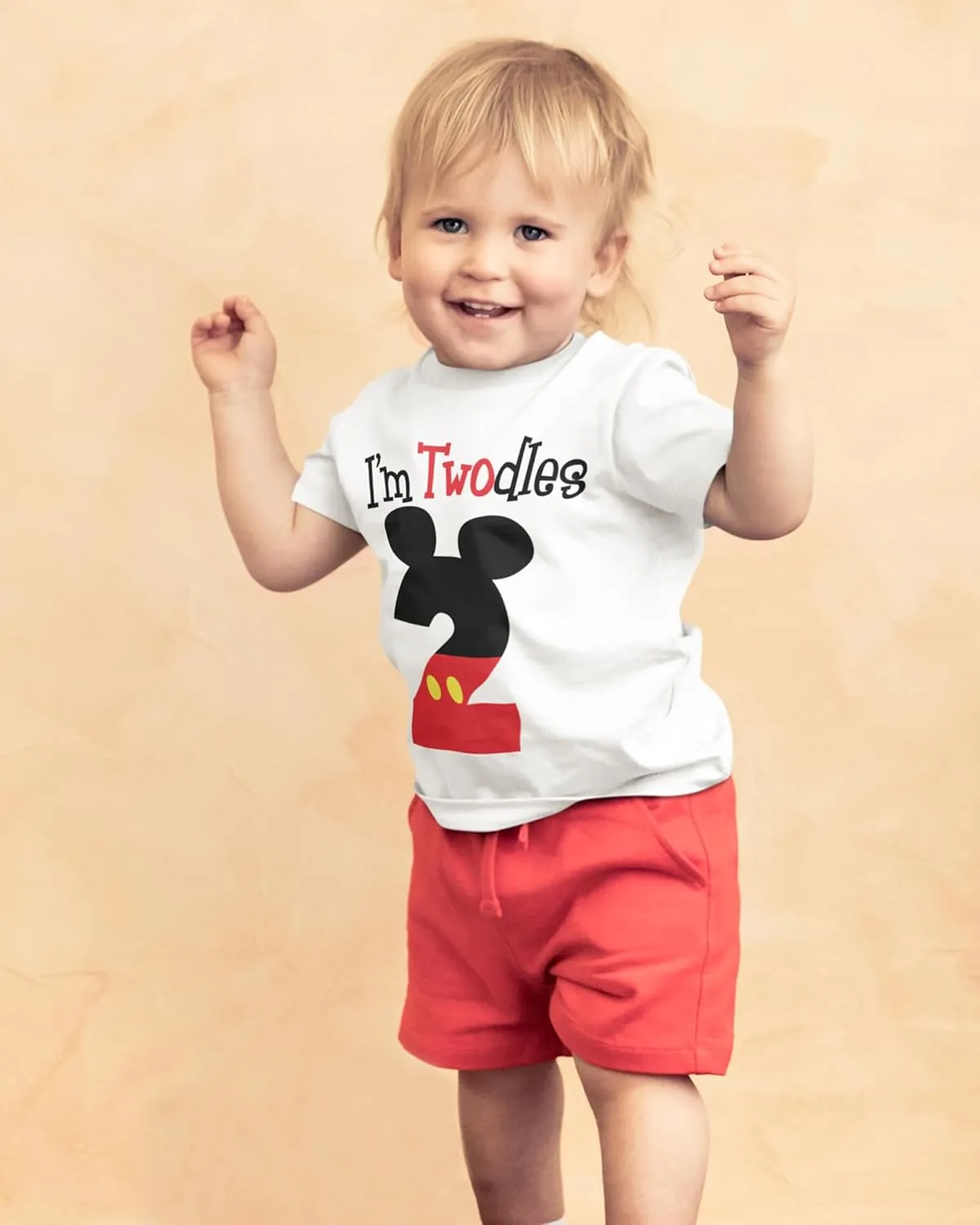 Luke and Lulu 2nd Birthday Shirt Boy - Mouse Themed Short Sleeve Birthday Boy Shirt 2 - Premium 2nd Outfit - Two