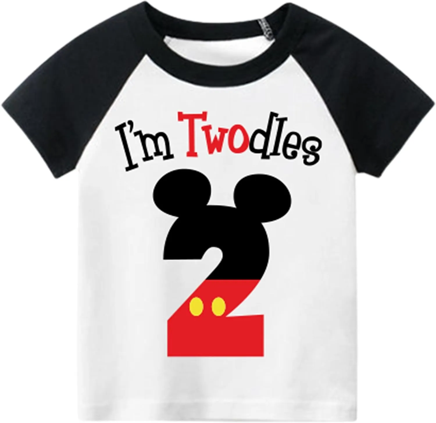 Luke and Lulu 2nd Birthday Shirt Boy - Mouse Themed Short Sleeve Birthday Boy Shirt 2 - Premium 2nd Outfit - Two