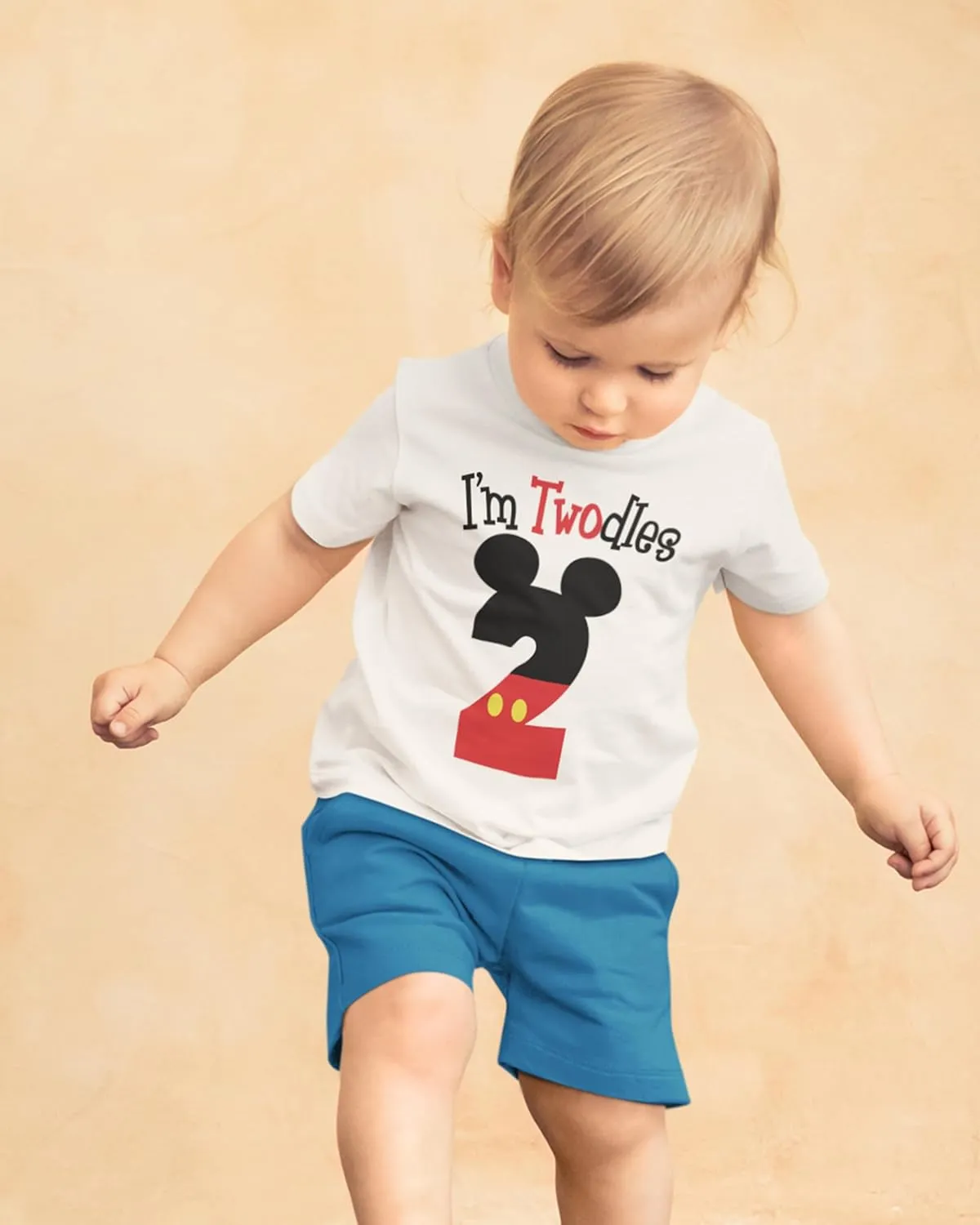 Luke and Lulu 2nd Birthday Shirt Boy - Mouse Themed Short Sleeve Birthday Boy Shirt 2 - Premium 2nd Outfit - Two