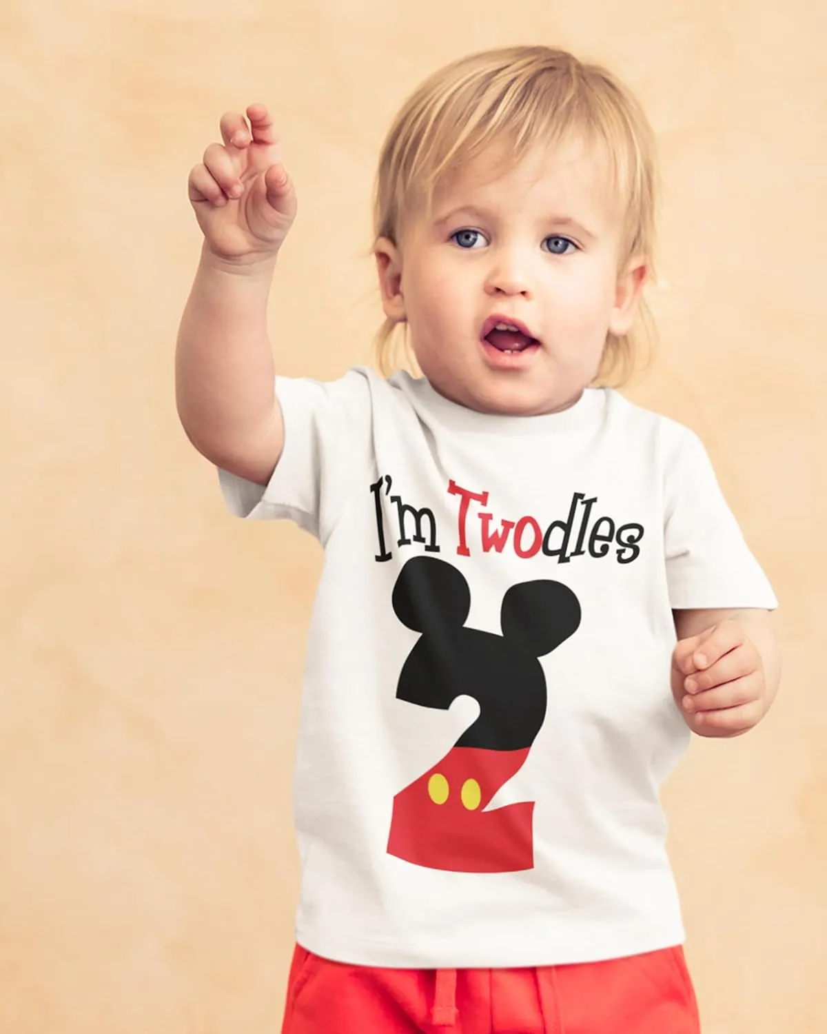 Luke and Lulu 2nd Birthday Shirt Boy - Mouse Themed Short Sleeve Birthday Boy Shirt 2 - Premium 2nd Outfit - Two