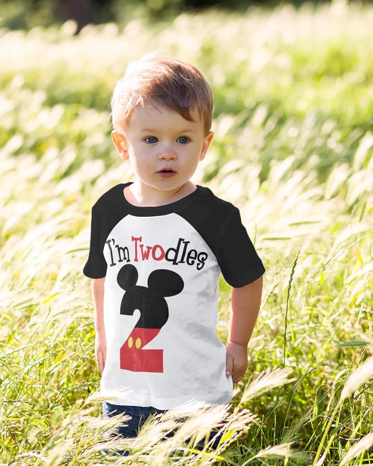Luke and Lulu 2nd Birthday Shirt Boy - Mouse Themed Short Sleeve Birthday Boy Shirt 2 - Premium 2nd Outfit - Two