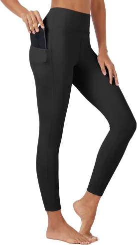 MAGCOMSEN Women's High Waisted Workout Leggings with Pockets Tummy Control 7/8 Yoga Pants Stretch Gym Athletic Leggings
