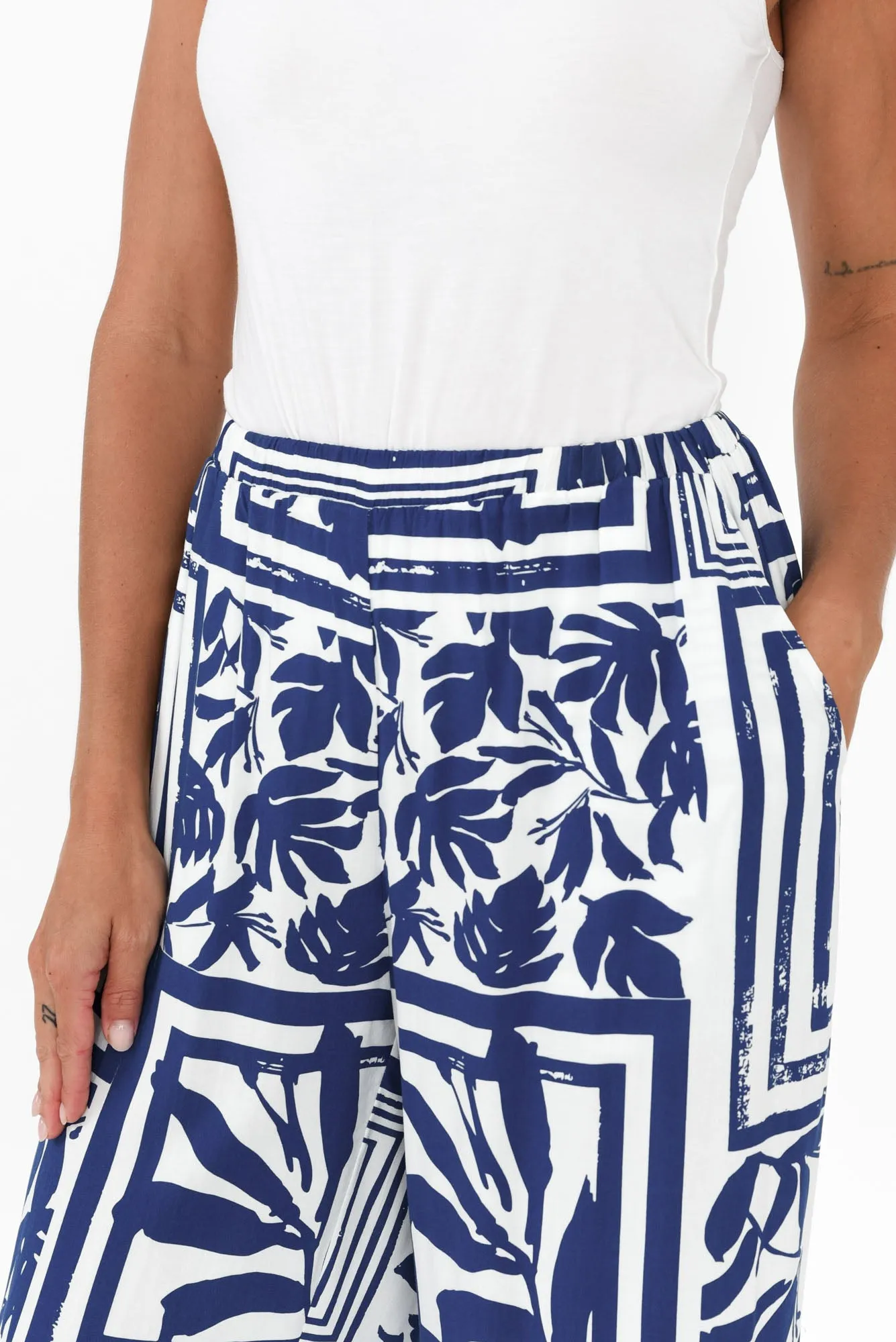 Ola Blue Tile Pants