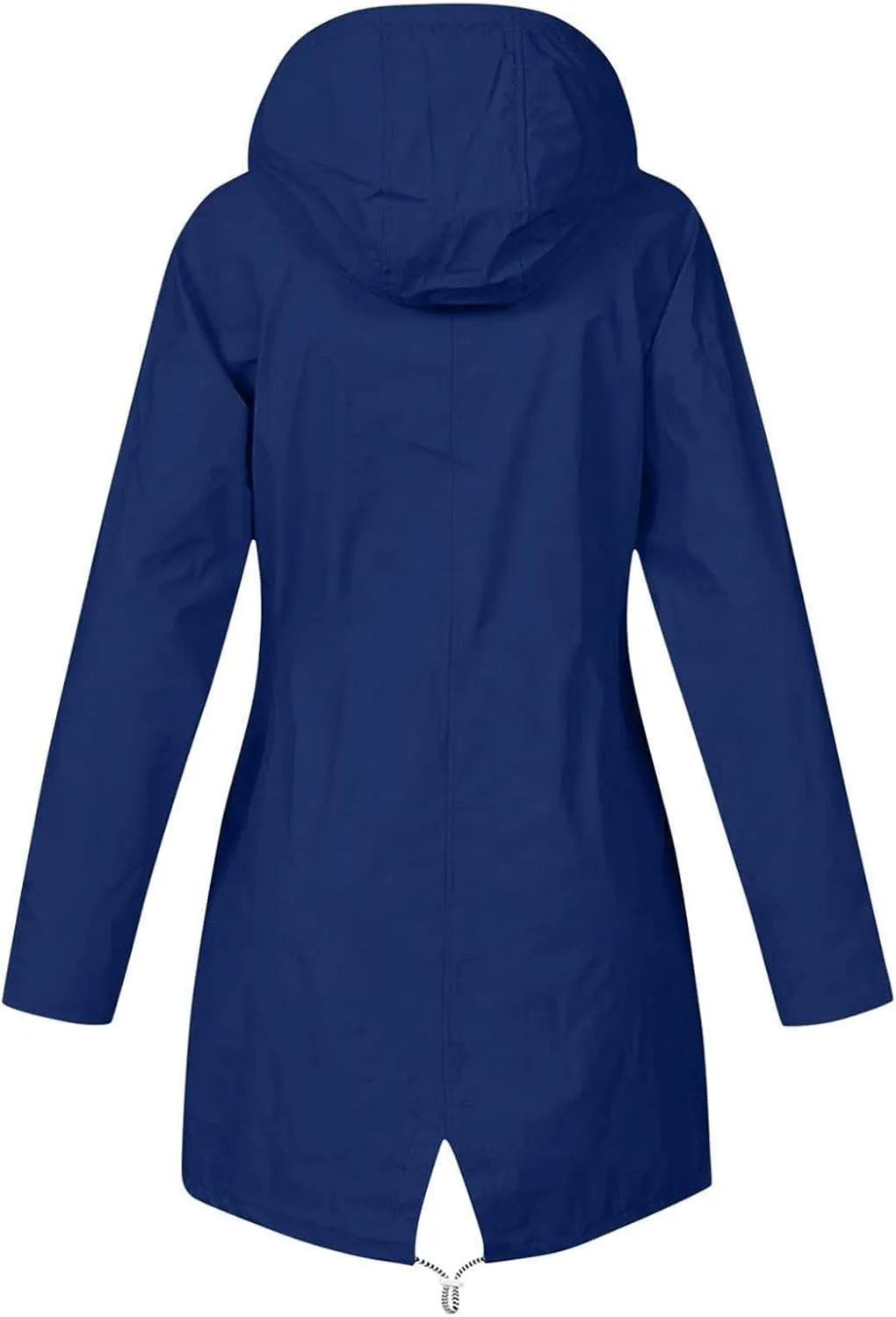 Rain Jackets for Women Waterproof Hooded Anoraks Lightweight Trench Coat Solid WindBreaker Fall Outfits with Pockets
