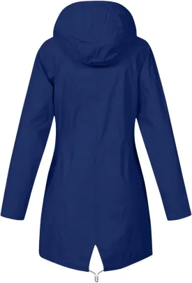Rain Jackets for Women Waterproof Hooded Anoraks Lightweight Trench Coat Solid WindBreaker Fall Outfits with Pockets