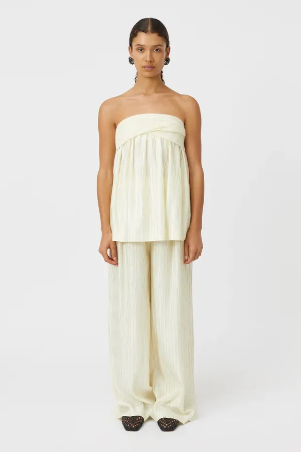 Siren Wide Leg Pant Cream