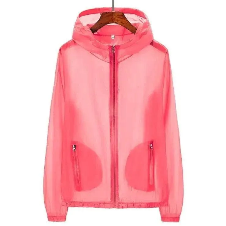 Summer Thin Breathable Windbreaker Plus Size Couple Skin