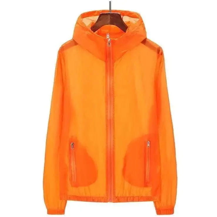 Summer Thin Breathable Windbreaker Plus Size Couple Skin