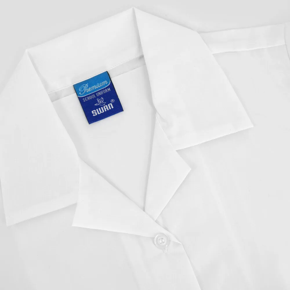 SWAN Premium White Shirt Short Sleeve Girl School Uniform