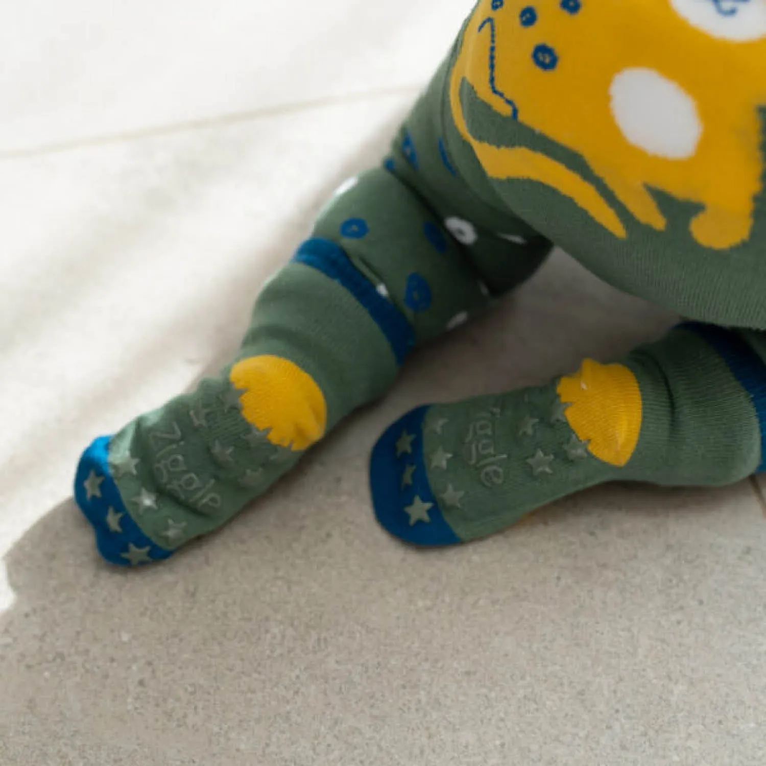 Ziggle Baby 0-6 Months Savanna Leopard Leggings & Socks Set