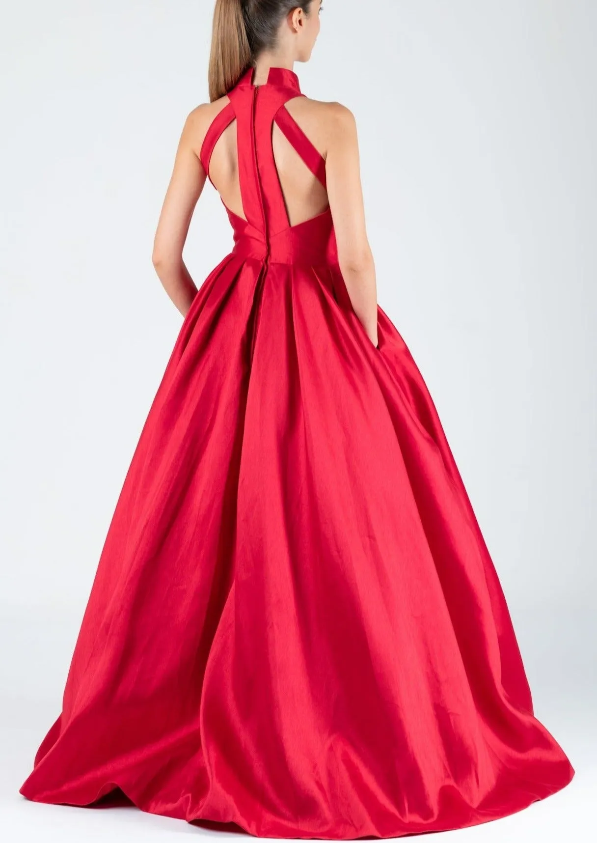 Zinnia Halter Bridal Qipao Gown